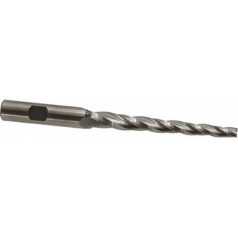 Made in USA 1.5 per Side 1/4 Small End Diam 3-1/4 LOC 3-Flute High Speed Steel Tapered Square End Mill Uncoated, 1/2 ...